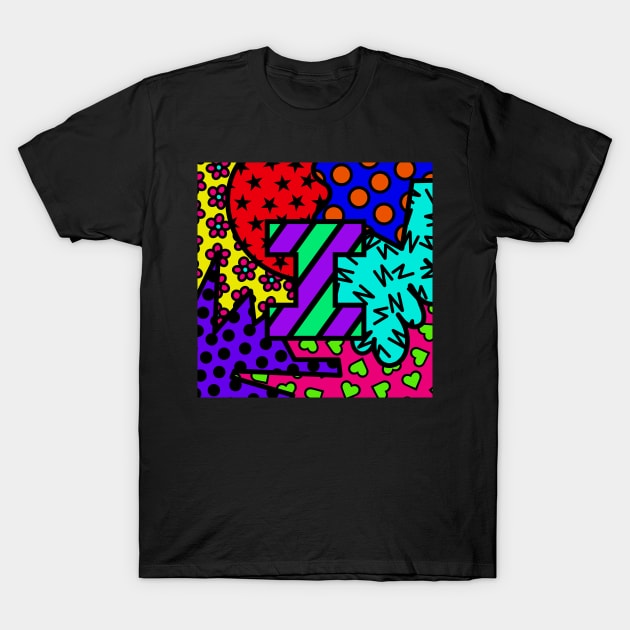 Alphabet Series - Letter I - Bright and Bold Initial Letters T-Shirt by JossSperdutoArt